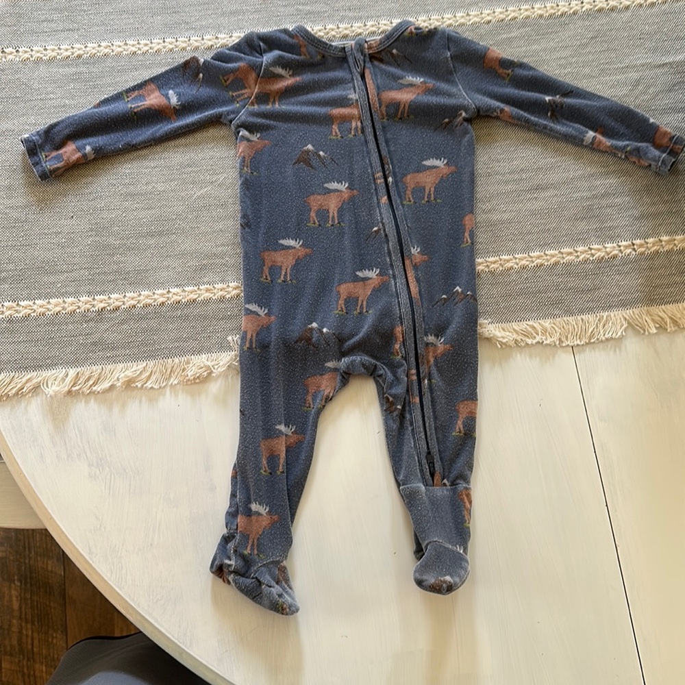 Angel Dear zippered Footie 3-6 months